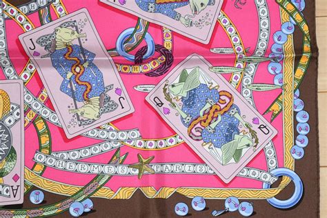 hermes mini playing cards|hermes playing card scarf.